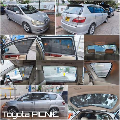 TOYOTA PICNIC 全車防曬磁石窗網