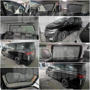 Nissan ELGRAND 全車防曬磁石窗網