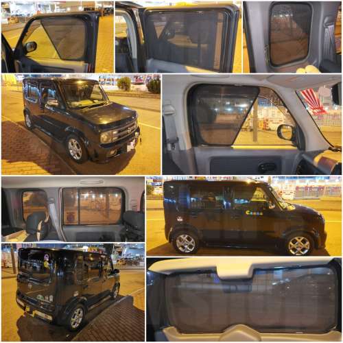 Nissan CUBE 全車防曬磁石窗網