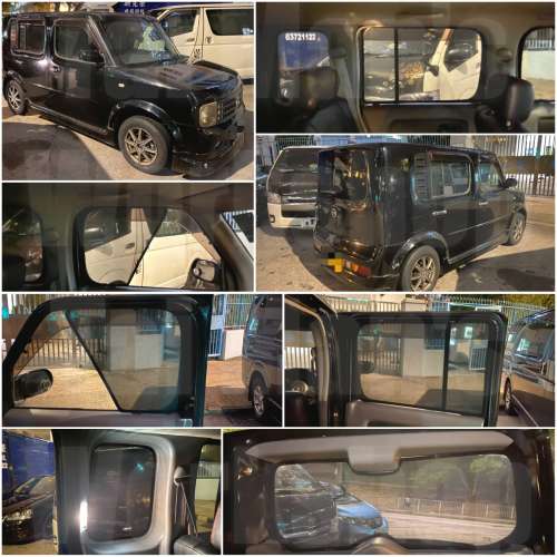 Nissan CUBE 全車防曬磁石窗網