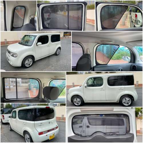 Nissan CUBE 全車防曬磁石窗網