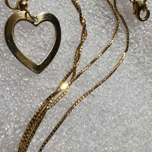 14K 金頸鏈 JKM 585 gold necklace 16吋 (41cm) 黃金 飾物 (not 18K)