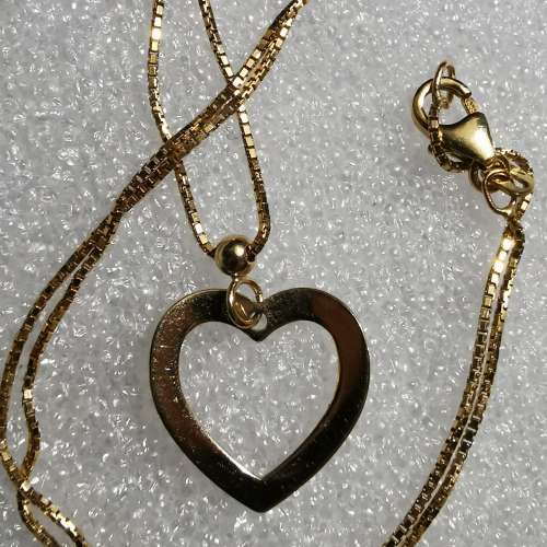 14K 金頸鏈 JKM 585 gold necklace 16吋 (41cm) 黃金 飾物 (not 18K)