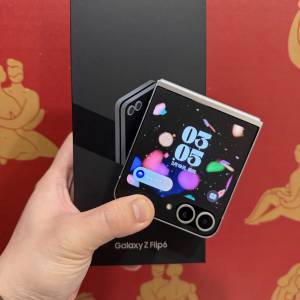 全網最平🔥Samsung galaxy flip 6 12+256美版單卡+esim銀色可換iphone手機