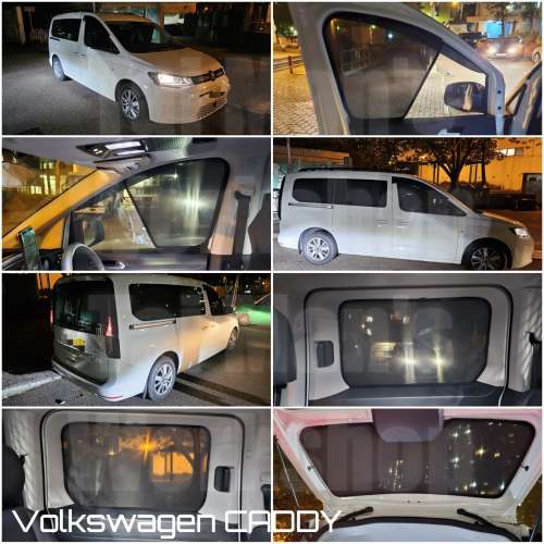 VW Caddy 全車防曬磁石窗網