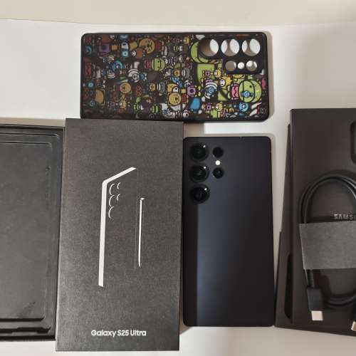 極錫機完美如新,512GB,香港行貨,鈦曜黑色Samsung s25u s25 ultra dual 雙卡 5G, 有...