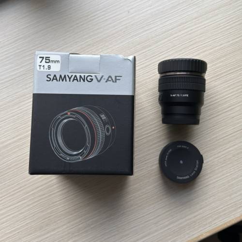 Samyang 三陽 v-af 75mm T1.9 FE mount lans 鏡頭