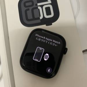 99%New US Apple Watch S10 GPS 46mm Jet Black Alum S/M Black Sport, 保到30-5-2026