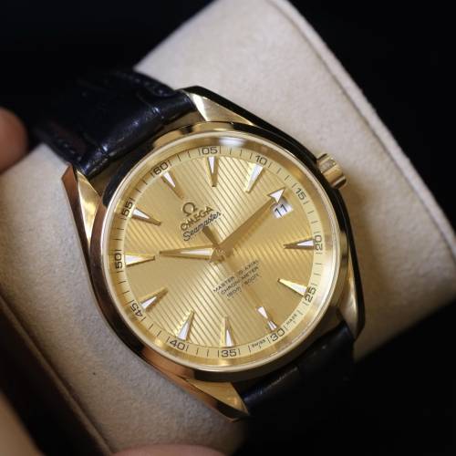 OMEGA SEA MASTER AQUA TERRA 18K