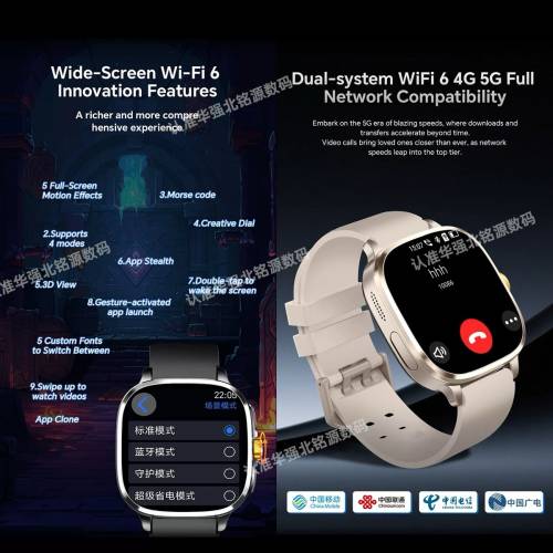 [電子科技] 🚛包順豐櫃 國際版闊屏幕智能手錶 Smart watch⌚️ 插卡藍牙通用｜家長...