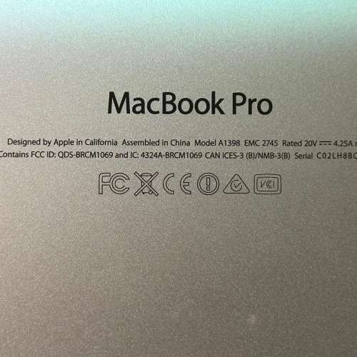 MacBook Pro (Retina, 15-inch, Late 2013)