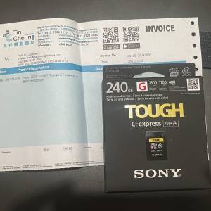 Sony 240gb cfexpress type a 8K 4K CFA 有保養