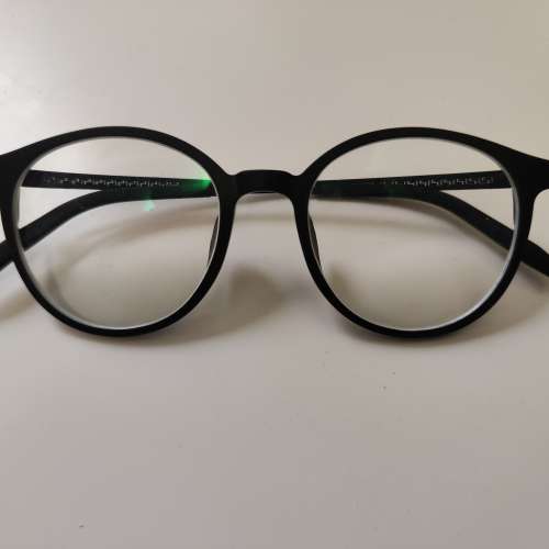 90%新黑色眼鏡不連鏡片百搭款