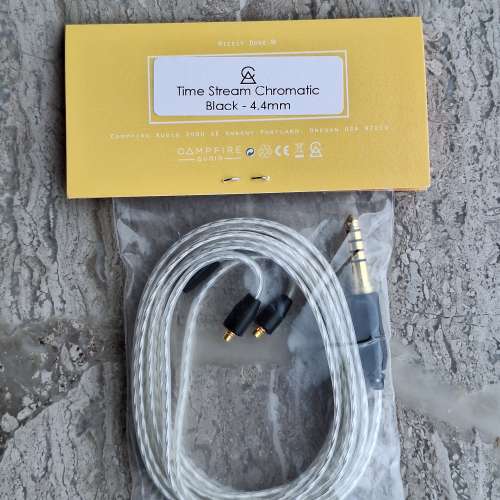 全新 Campfire 原廠升級線 Time Stream MMCX 4.4mm 黑色