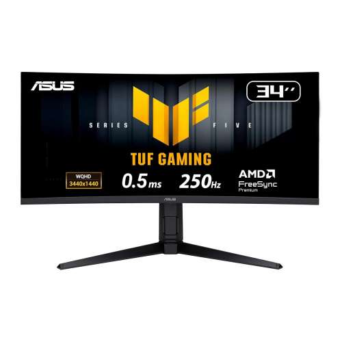 Asus VG34WQML5A 34" 2K 21:9 TUF Gaming 250Hz超頻 曲面電競顯示器 [行貨,原廠保用...