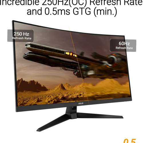 Asus VG32VQM5B 31.5" Full HD TUF Gaming Curved 曲面電競顯示器 [行貨,原廠保用,...