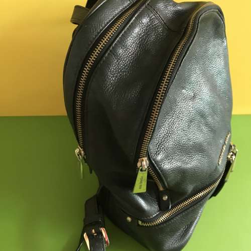Michael Kors 黑色真皮背包背囊