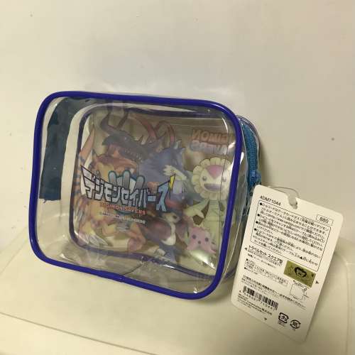 日本數碼暴龍收納袋防水袋方角袋化妝袋