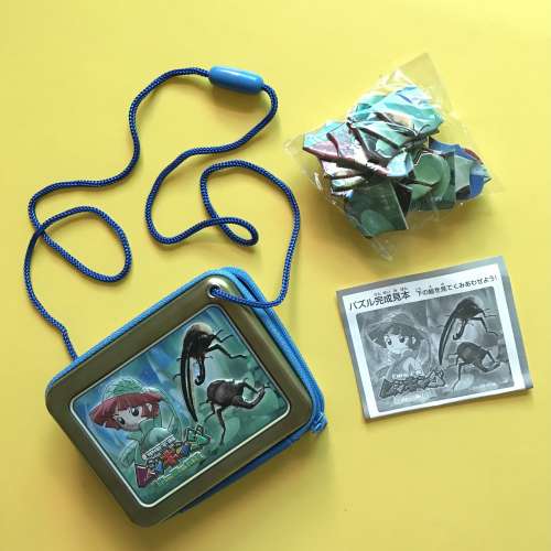 日本絕版甲蟲王者拼圖連盒子