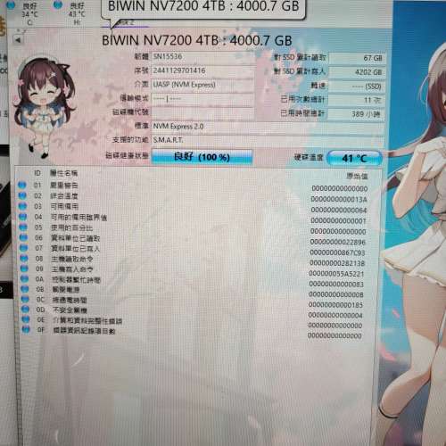 Biwin NV7200 4TB NVMe M.2 2280 PCIe 4.0 x 4 SSD