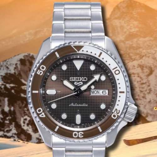 Seiko 5 Sports 啡色錶 棕色 朱古力色 精工錶 手錶 全球1000隻 SRPM13K1 全新現貨...