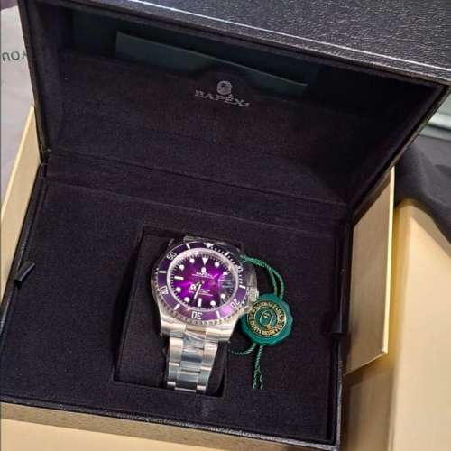 BAPE 猿人紫色手錶 BATHING APE   BAPEX TYPE 1 向Rolex 致敬 長期斷貨王 日本速遞...
