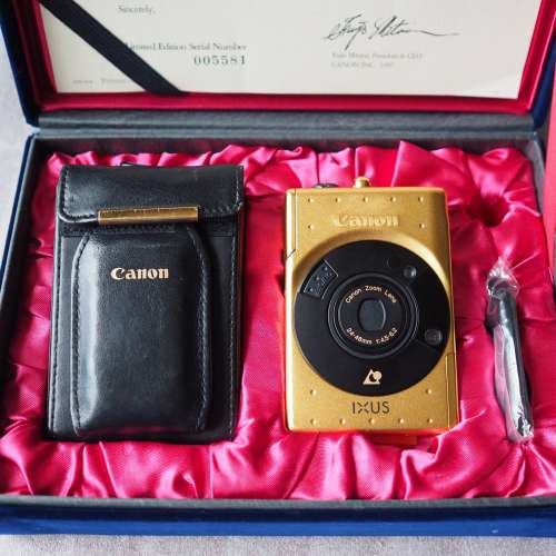 CANON IXUS asp film camera 佳能60 週年而生產的限量特別版金色機身