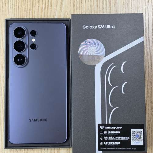 99.99%新 SAMSUNG Galaxy S26 Ultra (12+512) 星暮紫色 SYNERGY香港行貨