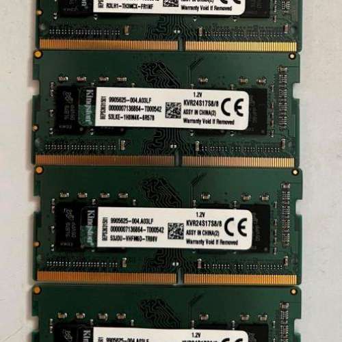Kingston Sodimm DDR4 8gb x 4