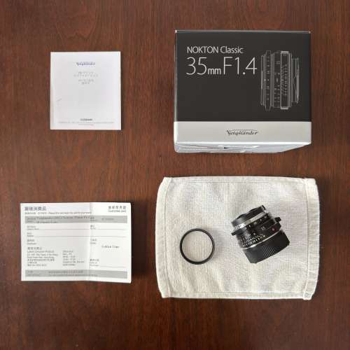 超級新淨 香港行貨 FULL SET 福倫達 Voigtlander Nokton Classic 35mm F1.4 II SC ...