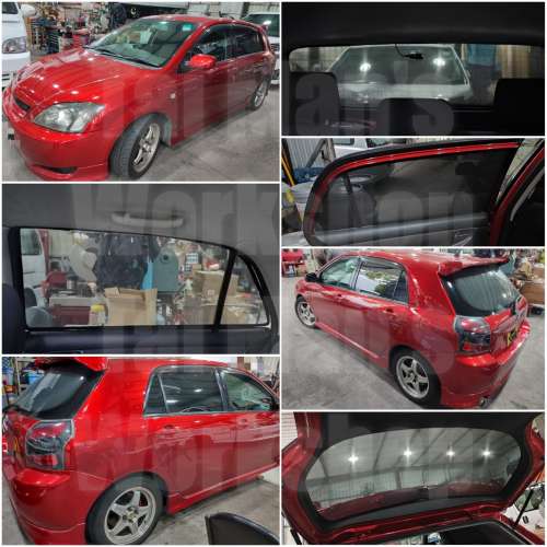 Toyota Runx Fielder Corolla 全車防曬磁石窗網