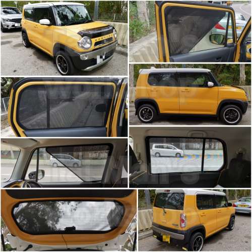 Suzuki Hustler 全車防曬磁石窗網