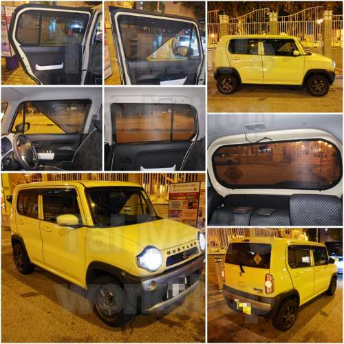 Suzuki Hustler 全車防曬磁石窗網