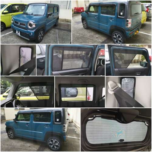 Suzuki Hustler 全車防曬磁石窗網