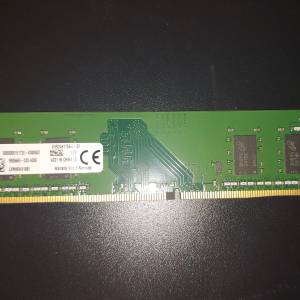 Kingston 金士頓DDR4 2400MHz 4GB UDIMM 桌上型記憶體 KVR24N17S6/4 (4 Chips)