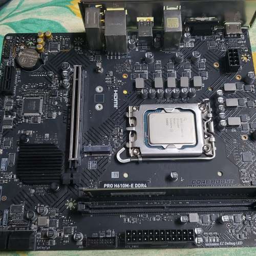 Intel Core i3-12100F cpu + MSI PRO H610M-E mATX mainboard + 8GB DDR4-3200 ram