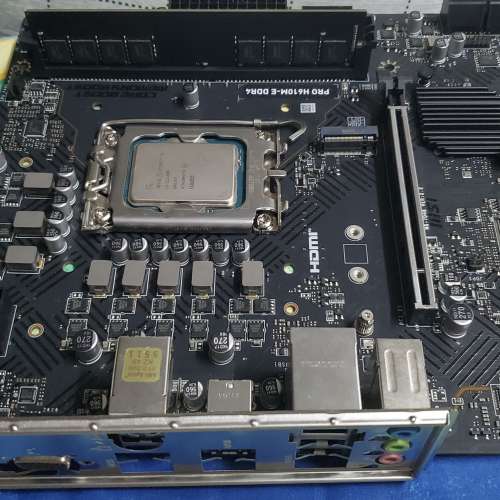 Intel Core i3-12100F cpu + MSI PRO H610M-E mATX mainboard + 8GB DDR4-3200 ram