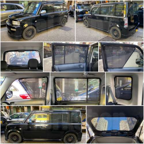 Toyota BB 全車防曬磁石窗網