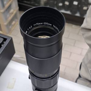 YASHICA YASHINON 75-230MM F4.5 M42   YASHICA YASHINON 90-190MM F5.8 M42 MOUNT
