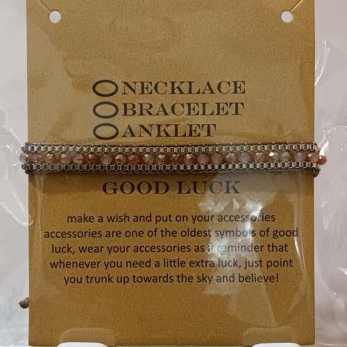 全新「GOOD LUCK」幸運手鍊 / 手繩