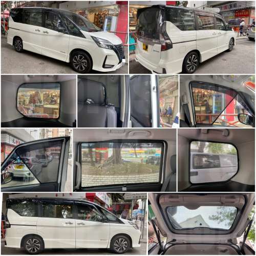Serena Epower 全車防曬磁石窗網