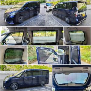 Nissan Serena C27 全車防曬磁石窗網