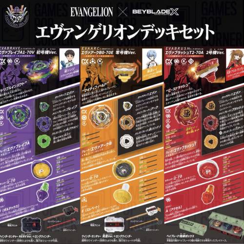 (接受預訂) TAKARA TOMY🇯🇵BEYBLADE X - Evangelion Deck Set 🤖 新世紀福音戰士陀...