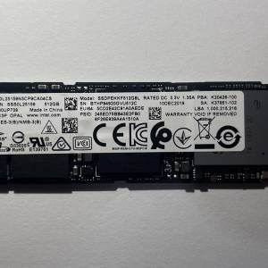 Intel SSD Pro 7600p 512GB m.2 nvme PCIe 3.0x4 SSD