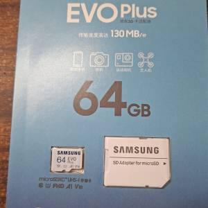 全新未開封 Samsung 三星 EVO Plus (2021) U1 A1 V10 UHS-I microSDXC 記憶卡 with...