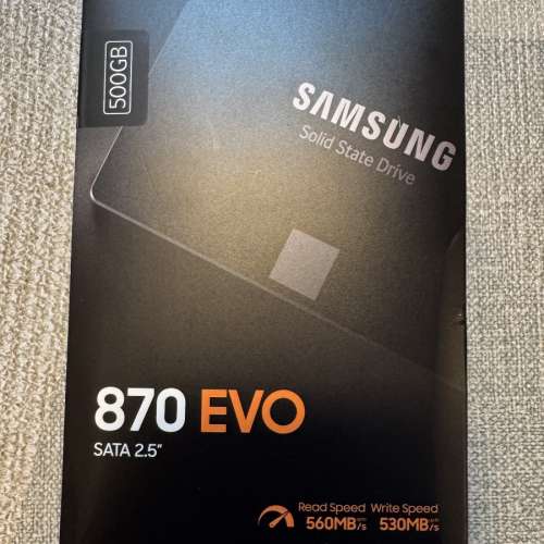 Samsung 870 EVO 2.5" 500GB 全新未開封 私人自讓