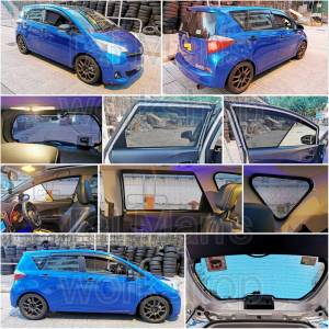 Toyota Ractis 全車防曬磁石窗網