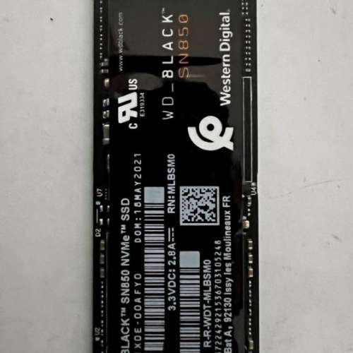 WD SN850 1TB M.2 SSD