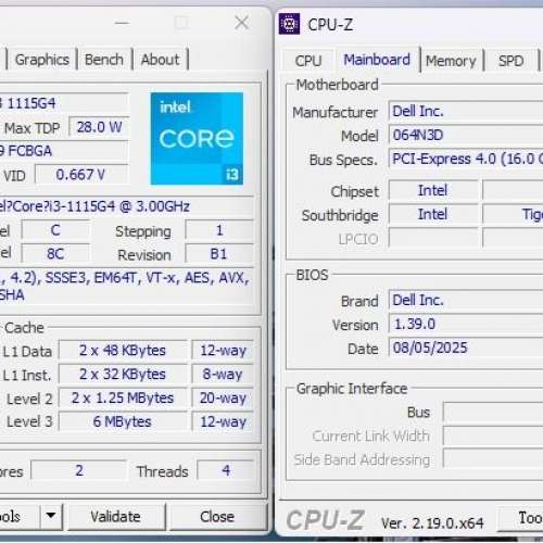 Dell All-in-One 24 inspiron AIO 5400 11代 intel i3 1115G4 CPU 256GB Nvme SSD 8GB