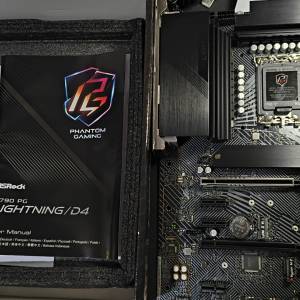 ASRock Z790 PG LightningD4 ATX主板  Socket 1700 有單有盒有保養
